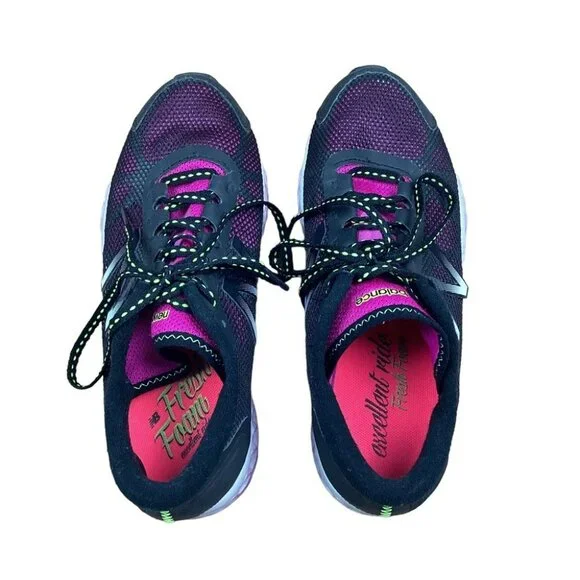 New Balance Womens Running Shoes Size 8.5 Black & Pink Excellent Used Condition - Picture 3 of 9